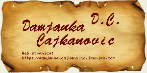 Damjanka Čajkanović vizit kartica